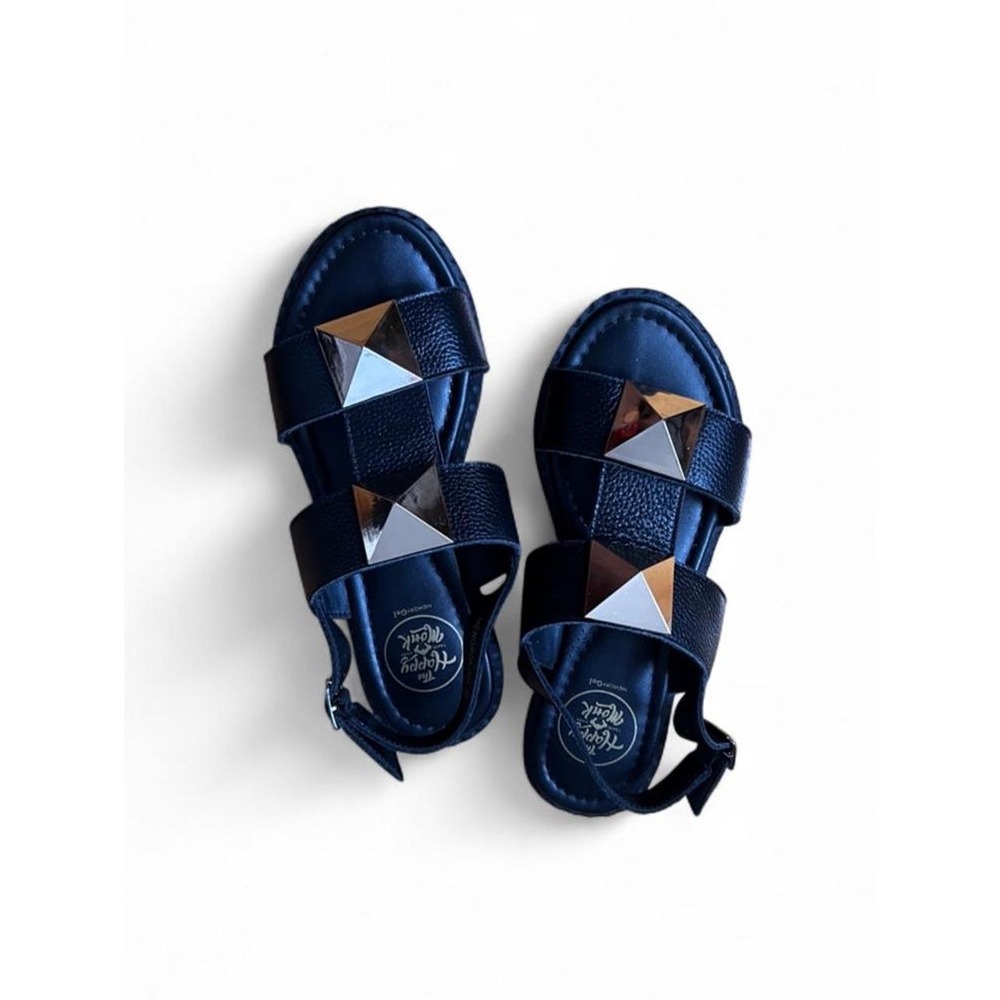 The Happy Monk Spain Genuine Leather Studded Comfort Sandals Memory Gel EU 36